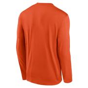 Clemson Nike Courtside Dri-Fit Practice Long Sleeve Tee